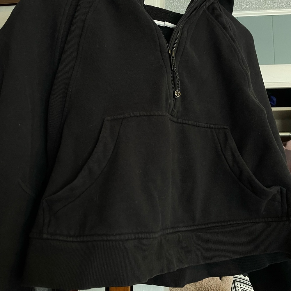 Black Half-Zip Hoodie